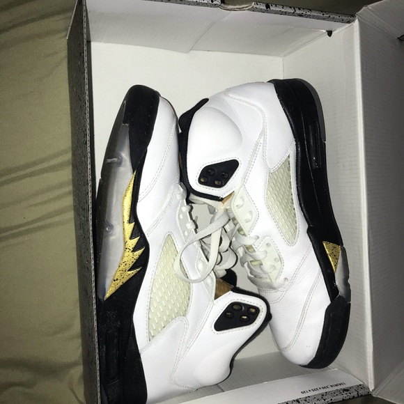 Air Jordan retro 5 Olympic gold - Picture 1 of 8